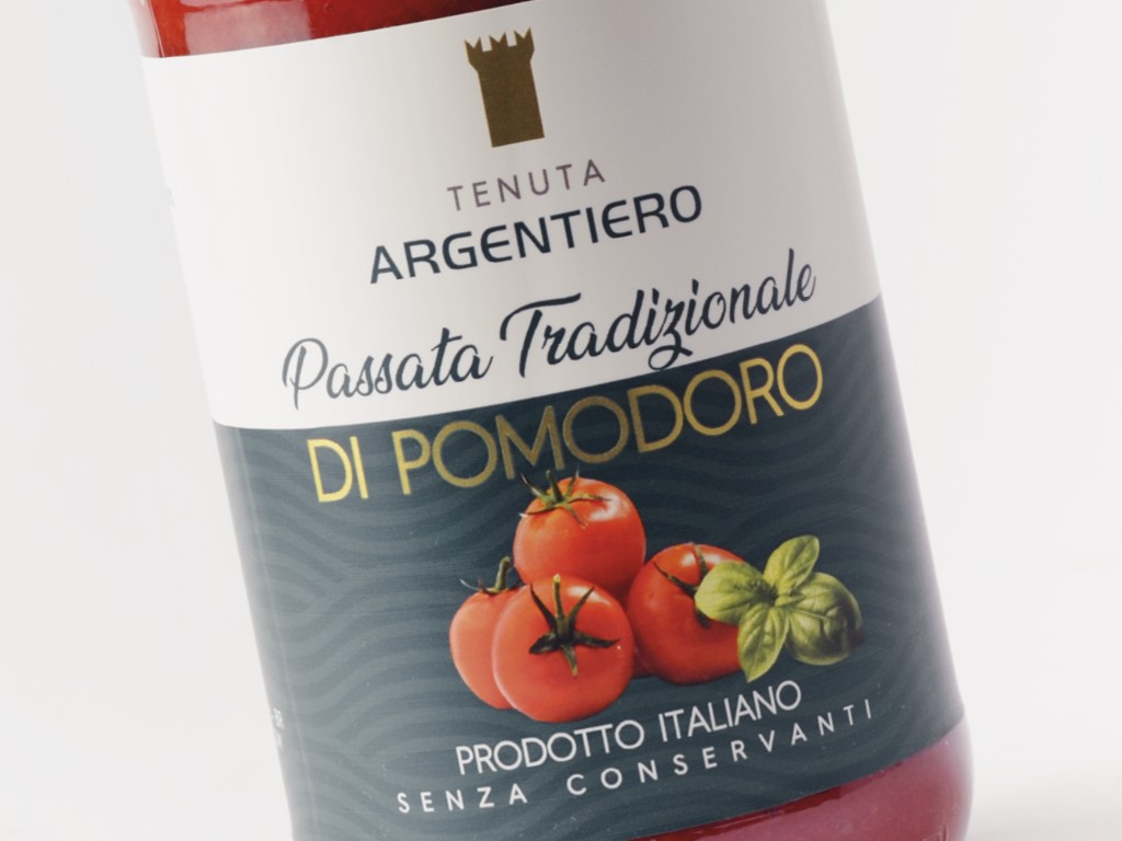 Etichetta passata di pomodoro Argentiero